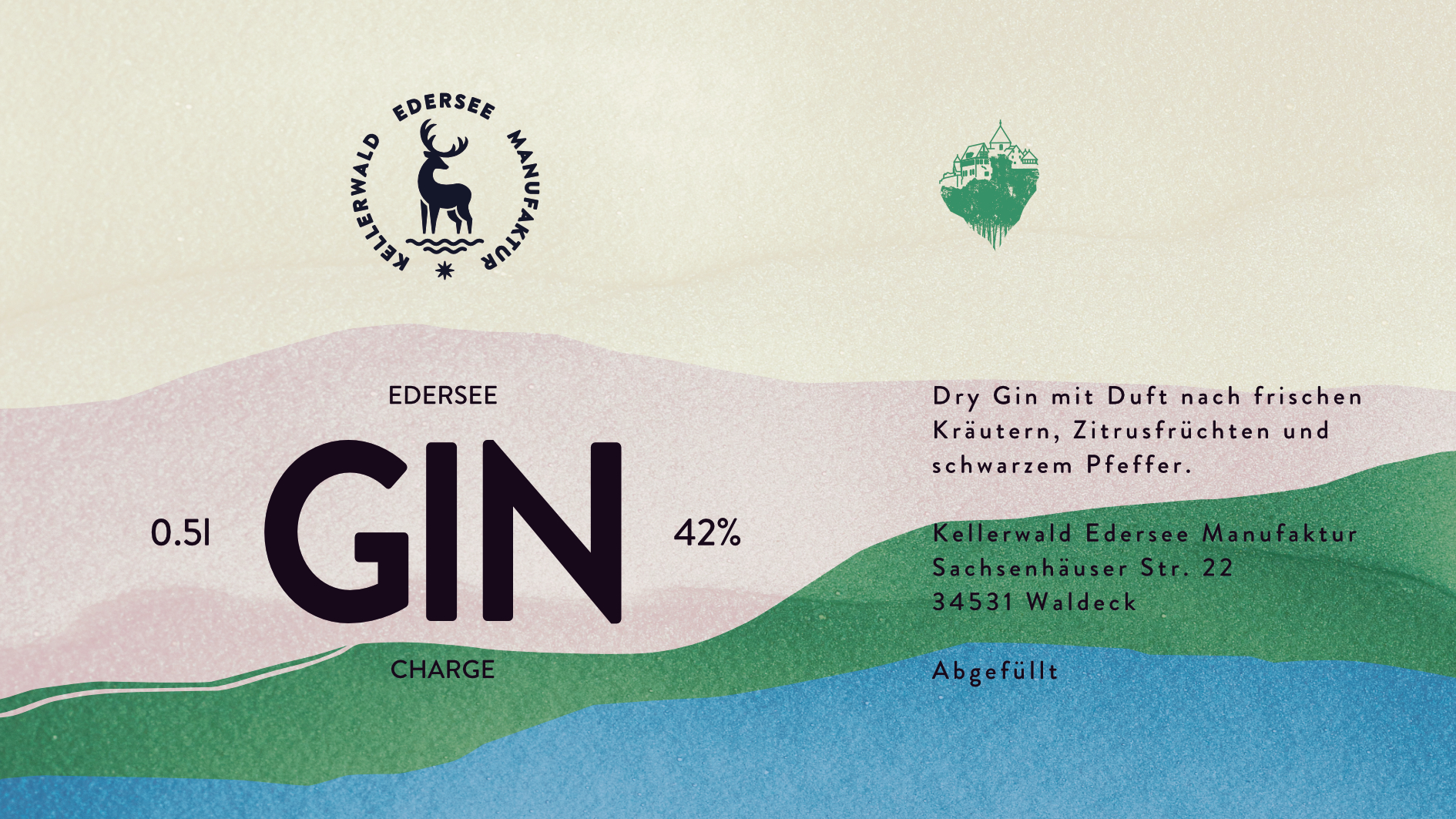 Produktdesign, Kellerwald Edersee Manufaktur, Edersee Gin