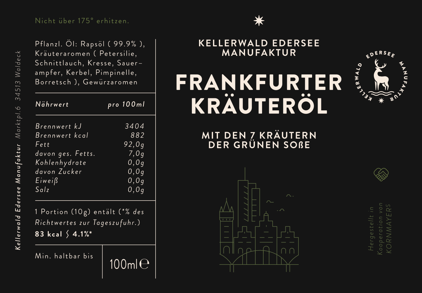 Produktdesign, Kellerwald Edersee Manufaktur, Öl, Oel